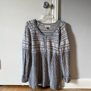 Winter knit sweater